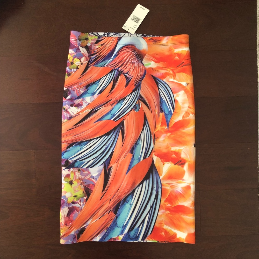 Clover Canyon floral pencil skirt